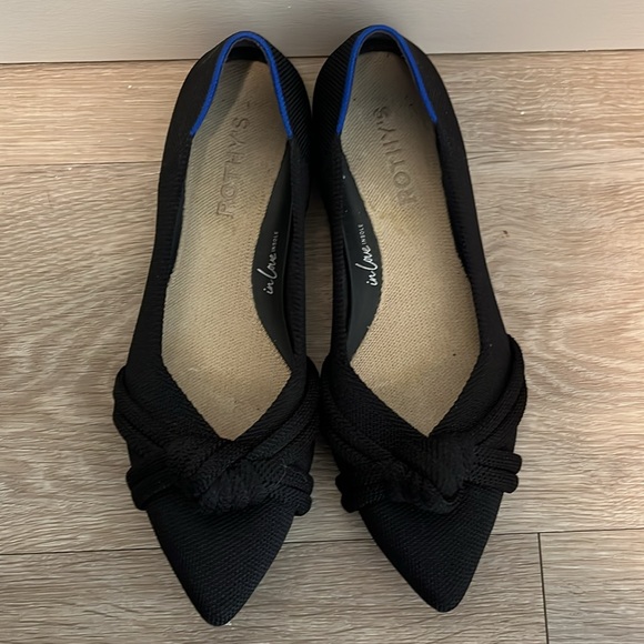 ROTHY'S The Knot Point II, Black, Size 7.5 - Picture 4 of 12